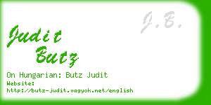 judit butz business card